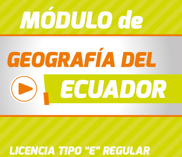 GEOGRAFÍA DEL ECUADOR "LTER" Fin de semana Paralelo "A"
