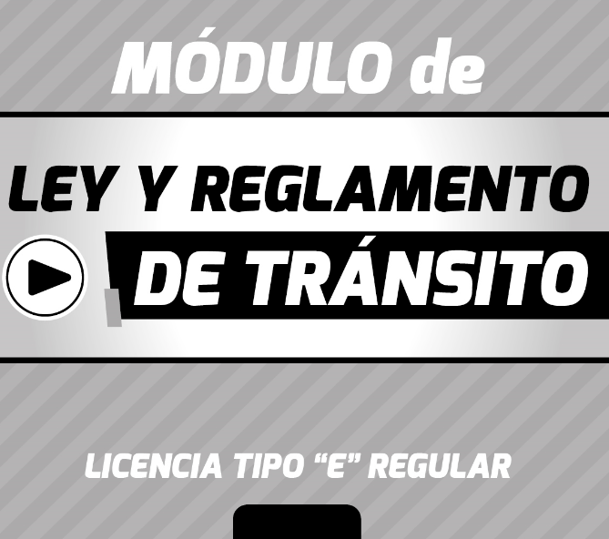 LEY Y REGLAMENTO TTTSV "LTER" Fin de semana Paralelo "A"